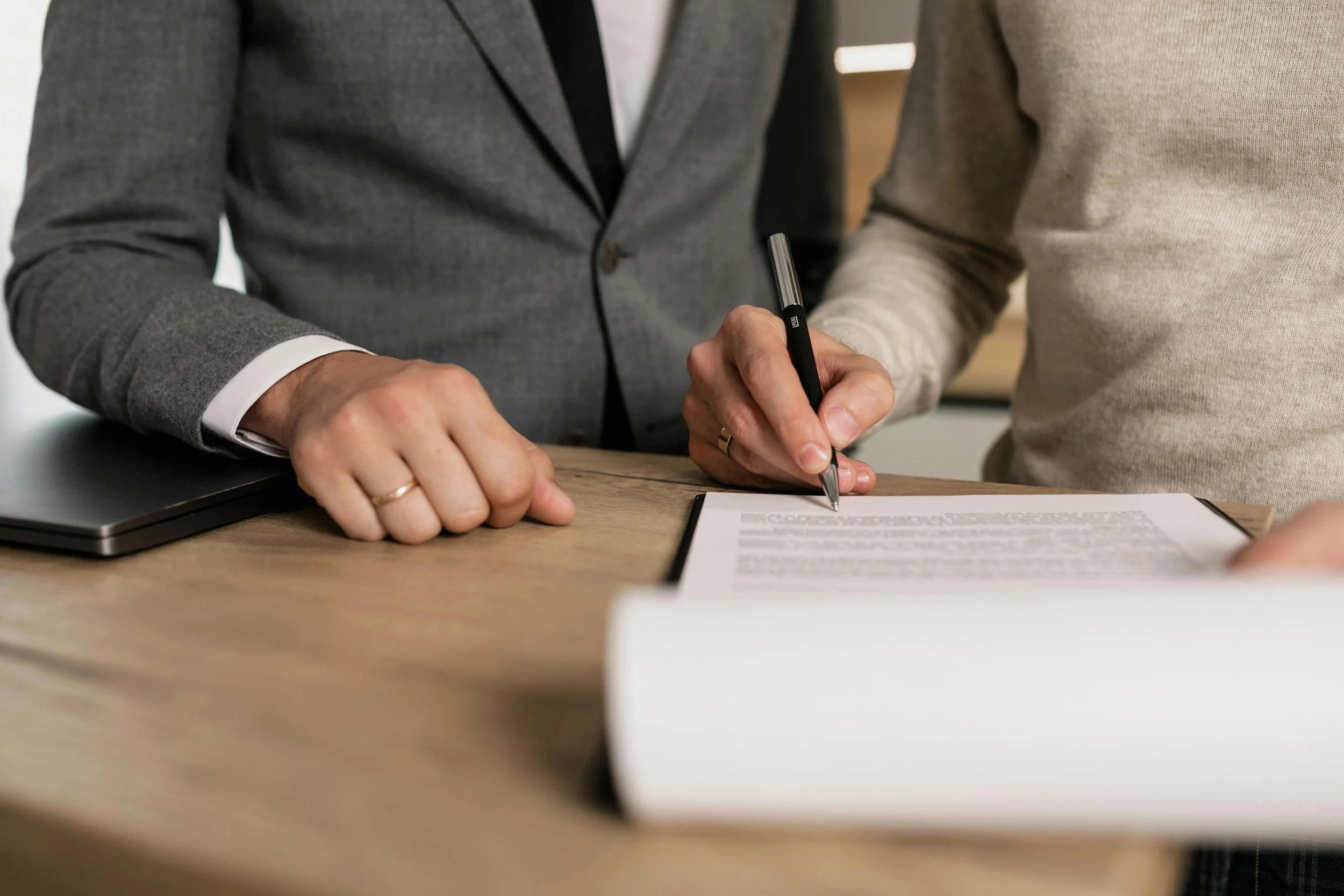 signing paperwork